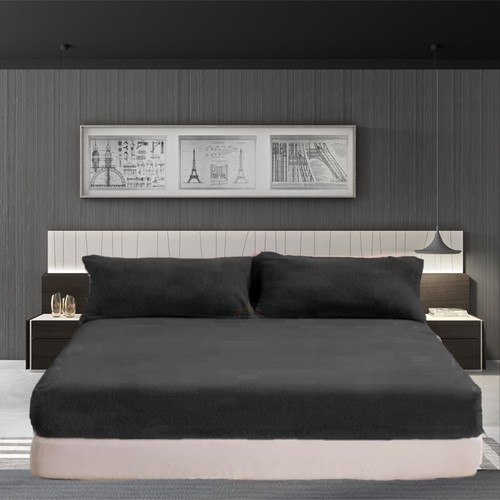 Teddy fleece fitted sheet - sheet, or