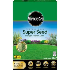 Miracle Gro Drought Tolerant Lawn Seed 2kg Pro Super Seed for Pet Friendly Turf