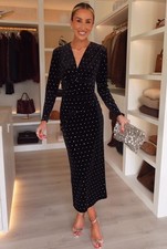 ZARA : Sparkly Velvet Midi Dress : 7969/259 | *UK Buyers No Import Fees* |