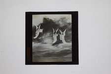 Angels In The Sky - Glass Lantern Slide By Graystone Bird