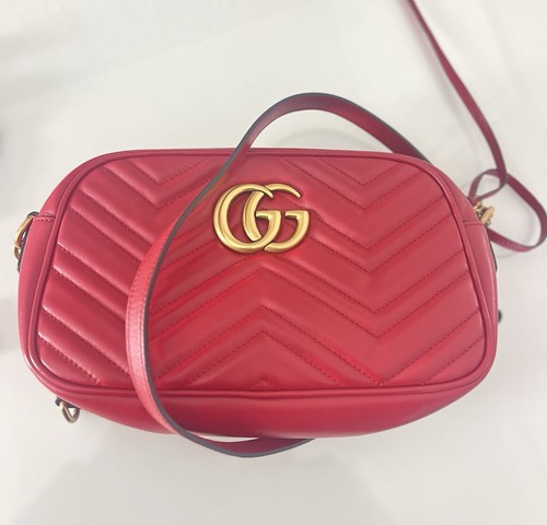 Gucci shoulder bag red - shoulder, leather