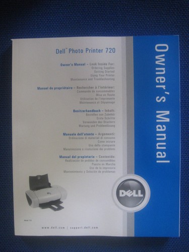 Dell photo printer 720 owners - printer,