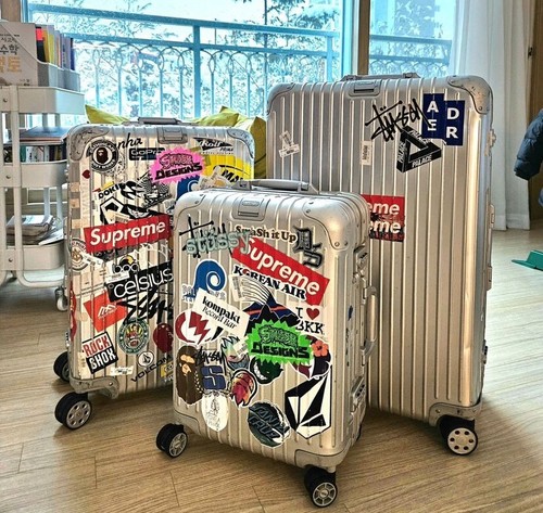 Metal aluminium suitcase - metal,