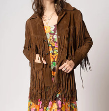 Women's Fringe Suede Leather