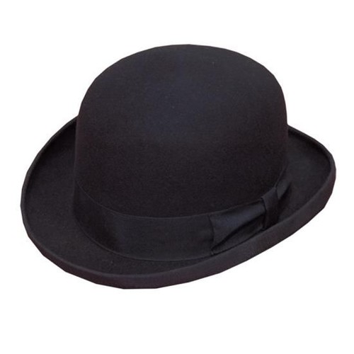 Black adults bowler hat 100 - adults, 100%