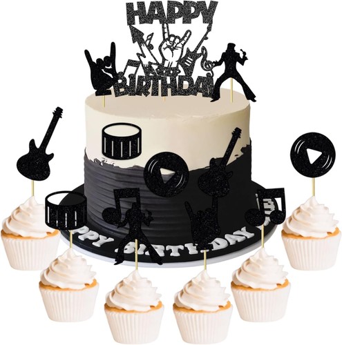 Guitar cake topper disco ball - cake,