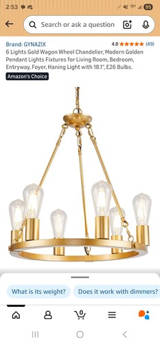 Gynazix light gold - gynazix, 6-light