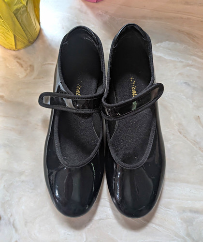 Black patent tap - shoes,