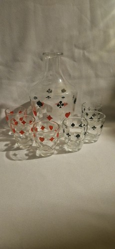 Decanter with shot - 6, glasses