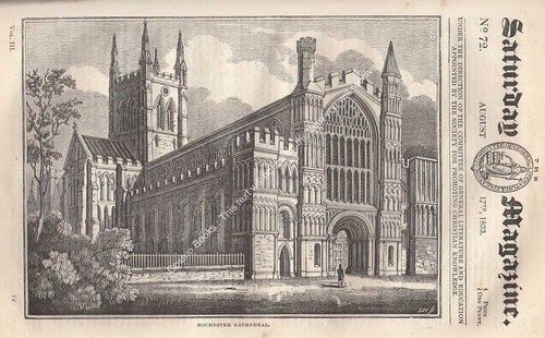 Rochester cathedral english - cathedral;,