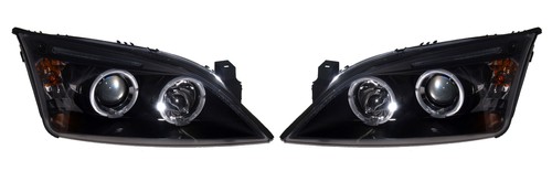 Black angel eye headlights - black,