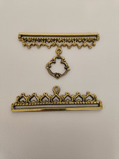 Vintage danish brass bell pull - brass,