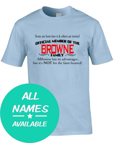 Surname mens shirt team - surname,