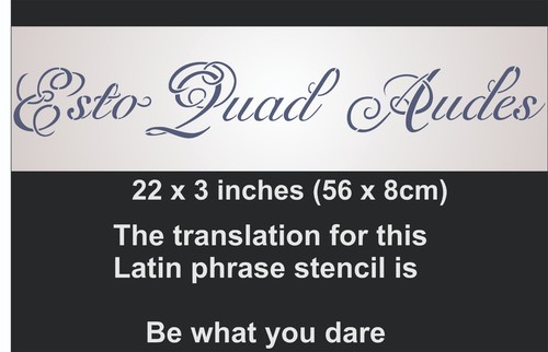Latin quote stencil phrase - latin,