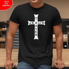 Jesus Saves Cross T Shirt