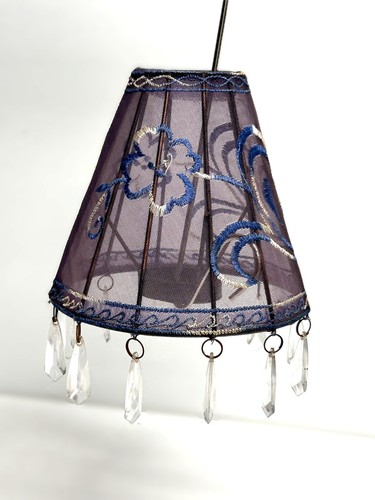 Vintage blue chiffon hat