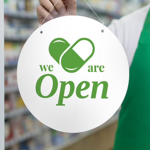 Pharmacy open closed - pharmacy, &
