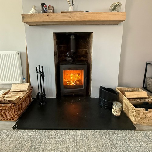 Fireplace wood burner - ,