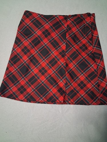 Red black plaid mini - red, &