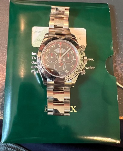 Rolex 18k white gold daytona - gold,