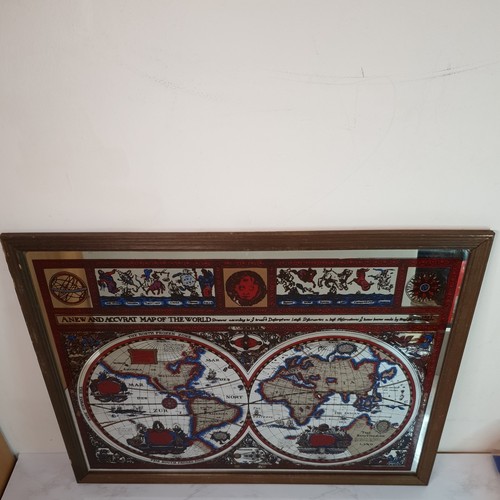 Vintage world map - map, mirror