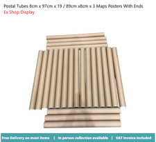 Postal Tubes 8cm x 97cm x 19 / 89cm x8cm x 3 Maps Posters With Ends