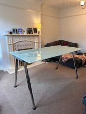 Ikea Glass Top Desk with