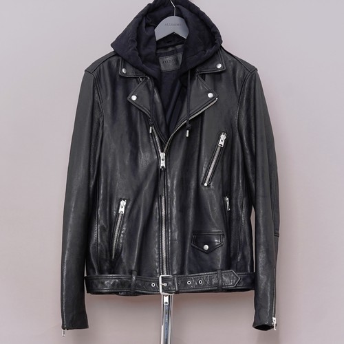 All saints leather - jacket, mens