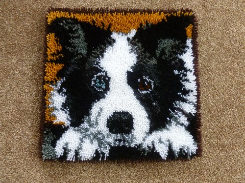 Latch hook cushion cover - cushion,