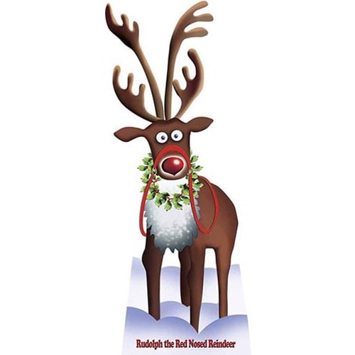 Rudolph the red nosed - red, reindeer