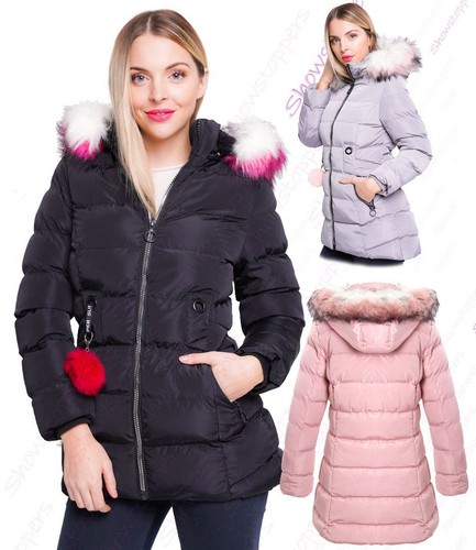 Girls padded coat showerproof - girls,