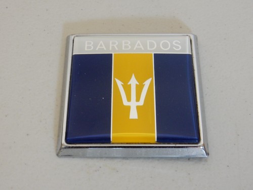 Vintage renamel barbados flag - vintage,