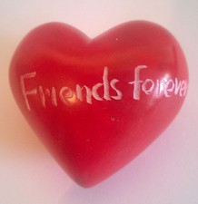 Soapstone Heart 4cms Friends