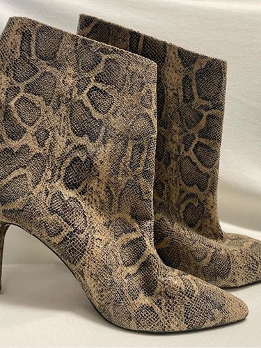 Express faux snakeskin ankle