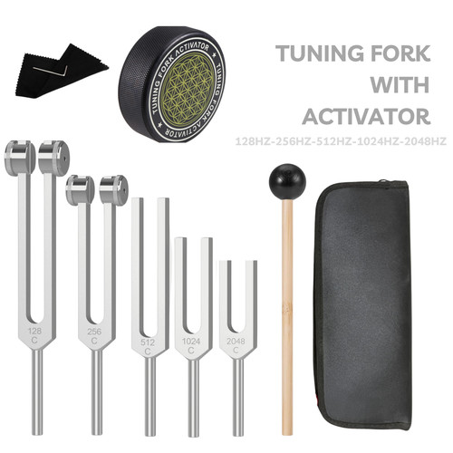 Tuning fork set 128hz 2048hz - fork,