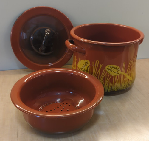 Vintage orange enamel - vintage,