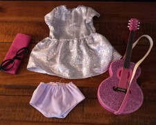 Chad Valley Designafriend Music Accessory Set Glitter for 18" Dolls Clothes 