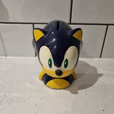Sonic the Hedgehog Vintage Ceramic Moneybox Head Coin Collectable No Stopper