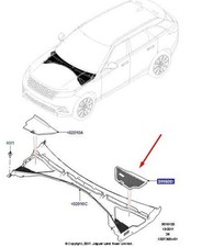 LR RANGE ROVER VELAR L560 Left Cowl Panel Tri  LR093092  LHD New Genuine