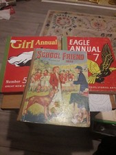 Collection Of 3 Annual Books 60 To 70 Years Old. Eagle School Friend And Girl