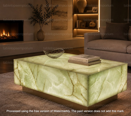 Luxury green onyx coffee - luxury,