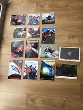Lot Of 14 YAMAHA And KAWASAKI Motorcycle Brochures And leaflets