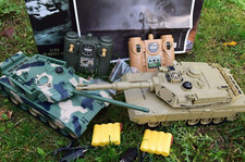 Large RC Twin Battle Tank