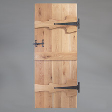 Abbey Oak Ledged Door - Made to Any Size Up To 950 x 2100mm