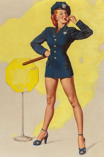 1940 pin police - pin-up,