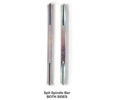 Split End  Spindle Bar Replacement for Door Handle 8mm 100mm Steel Zinc Finish