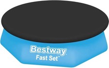 Bestway 58032 Flowclear Cover for Fast Set Pools, Black, 244 cm