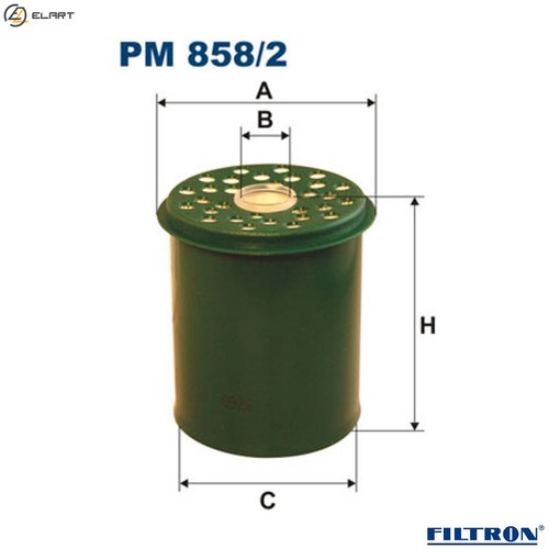 Fuel filter 858 - fuel, pm