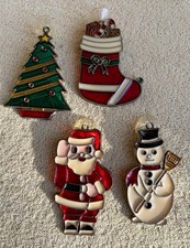 VINTAGE Set of 4 metal framed