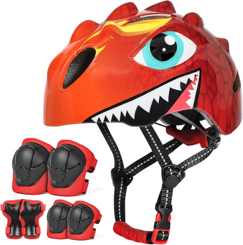 Kids bike helmet with cute - bike,